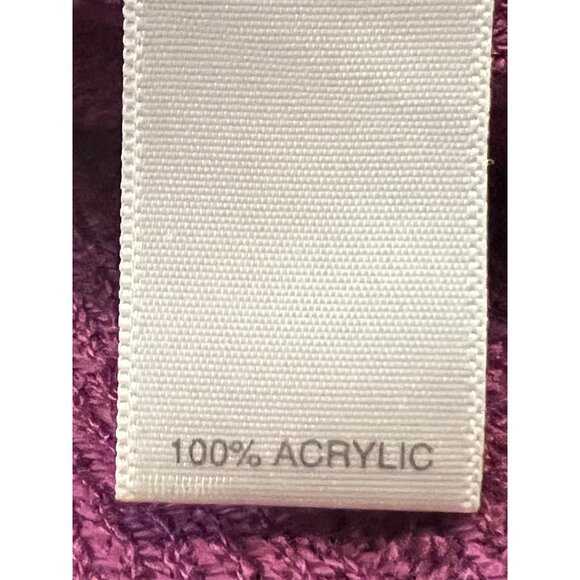 Avenue Womens Plus Size Ribbed Knit 3/4 Sleeve Tunic Sweater Purple 22/24 - Picture 4 of 12